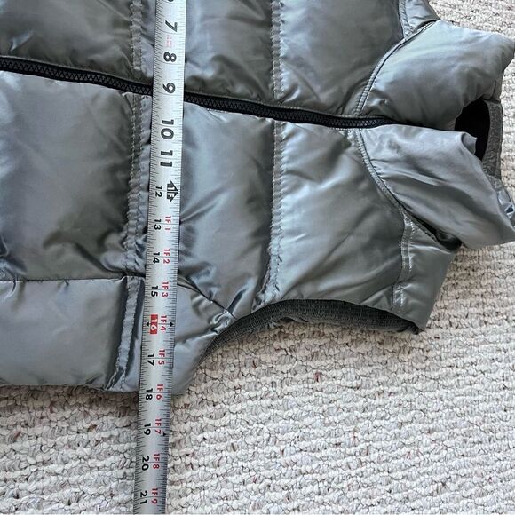 ATHLETA Responsible Down Arch Goose Down Puffer Vest Metallic Silver - Picture 9 of 12